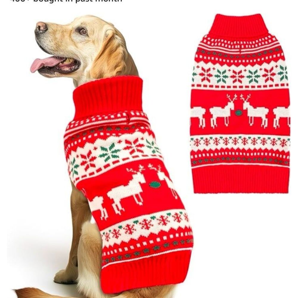 Dog Holiday Sweater made by Kyesse xl NWT